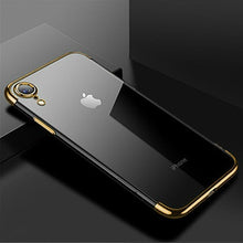 Load image into Gallery viewer, Luxury Plating Silicone Soft Phone Case for iPhone 7 8 Plus 6 6s Plus TPU Transparent Cover for iPhone X XS Max XR Case Coque