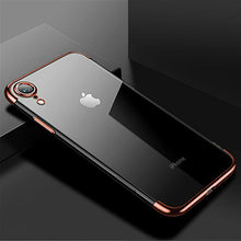 Load image into Gallery viewer, Luxury Plating Silicone Soft Phone Case for iPhone 7 8 Plus 6 6s Plus TPU Transparent Cover for iPhone X XS Max XR Case Coque