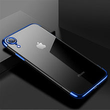 Load image into Gallery viewer, Luxury Plating Silicone Soft Phone Case for iPhone 7 8 Plus 6 6s Plus TPU Transparent Cover for iPhone X XS Max XR Case Coque
