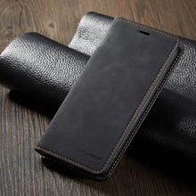 Load image into Gallery viewer, Magnet Leather Case For iPhone 6 S 7 8 Plus iphone XS Max XR card slot flip cover iphone X wallet case For iPhone 6s 7plus 8plus